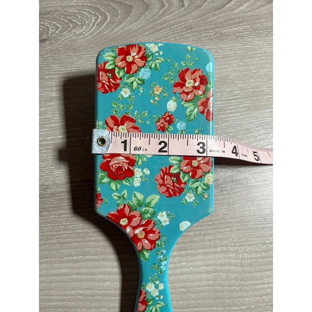 The Pioneer Woman Floral Paddle Hair Brush cottagecore Rose Detangling Tool
